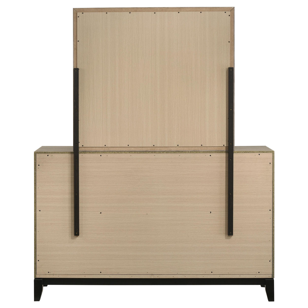  Coaster Furniture Valen 215913M 6-drawer Bedroom Dresser and Mirror - Light Taupe IMAGE 7