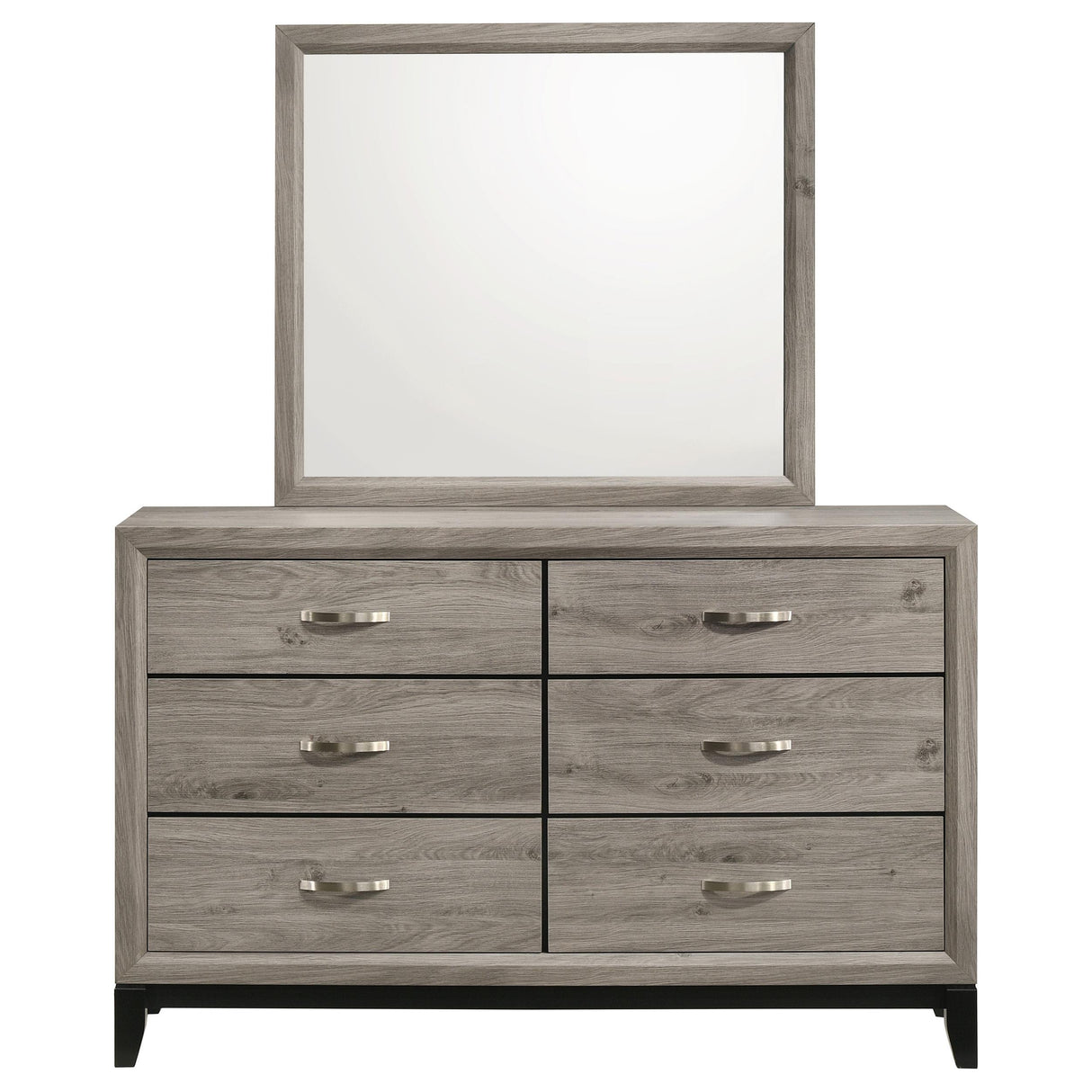  Coaster Furniture Valen 215913M 6-drawer Bedroom Dresser and Mirror - Light Taupe IMAGE 9
