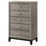  Coaster Furniture Valen 215915 5-drawer Bedroom Chest - Light Taupe IMAGE 11