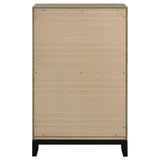  Coaster Furniture Valen 215915 5-drawer Bedroom Chest - Light Taupe IMAGE 7