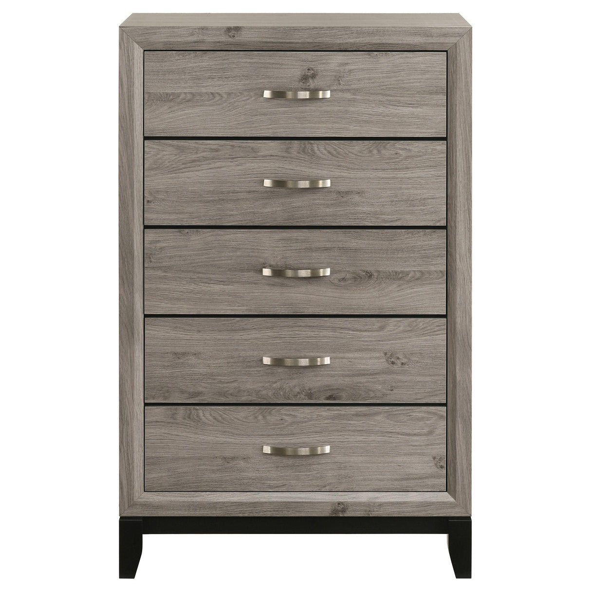  Coaster Furniture Valen 215915 5-drawer Bedroom Chest - Light Taupe IMAGE 9