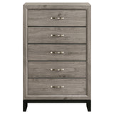  Coaster Furniture Valen 215915 5-drawer Bedroom Chest - Light Taupe IMAGE 9
