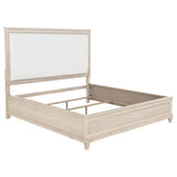  Coaster Furniture Pembroke 215921KE 66-inch Eastern King Panel Bed - Washed Oak IMAGE 1