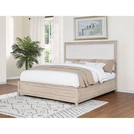  Coaster Furniture Pembroke 215921KW 66-inch California King Panel Bed - Washed Oak IMAGE 3