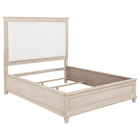  Coaster Furniture Pembroke 215921Q 66-inch Queen Panel Bed - Washed Oak IMAGE 1
