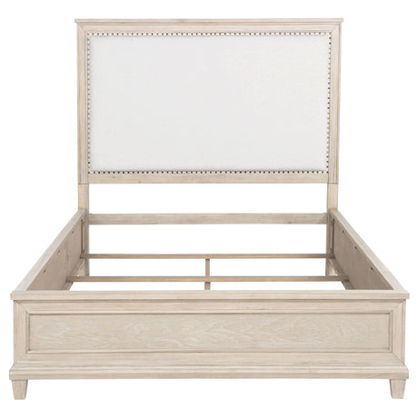  Coaster Furniture Pembroke 215921Q 66-inch Queen Panel Bed - Washed Oak IMAGE 4