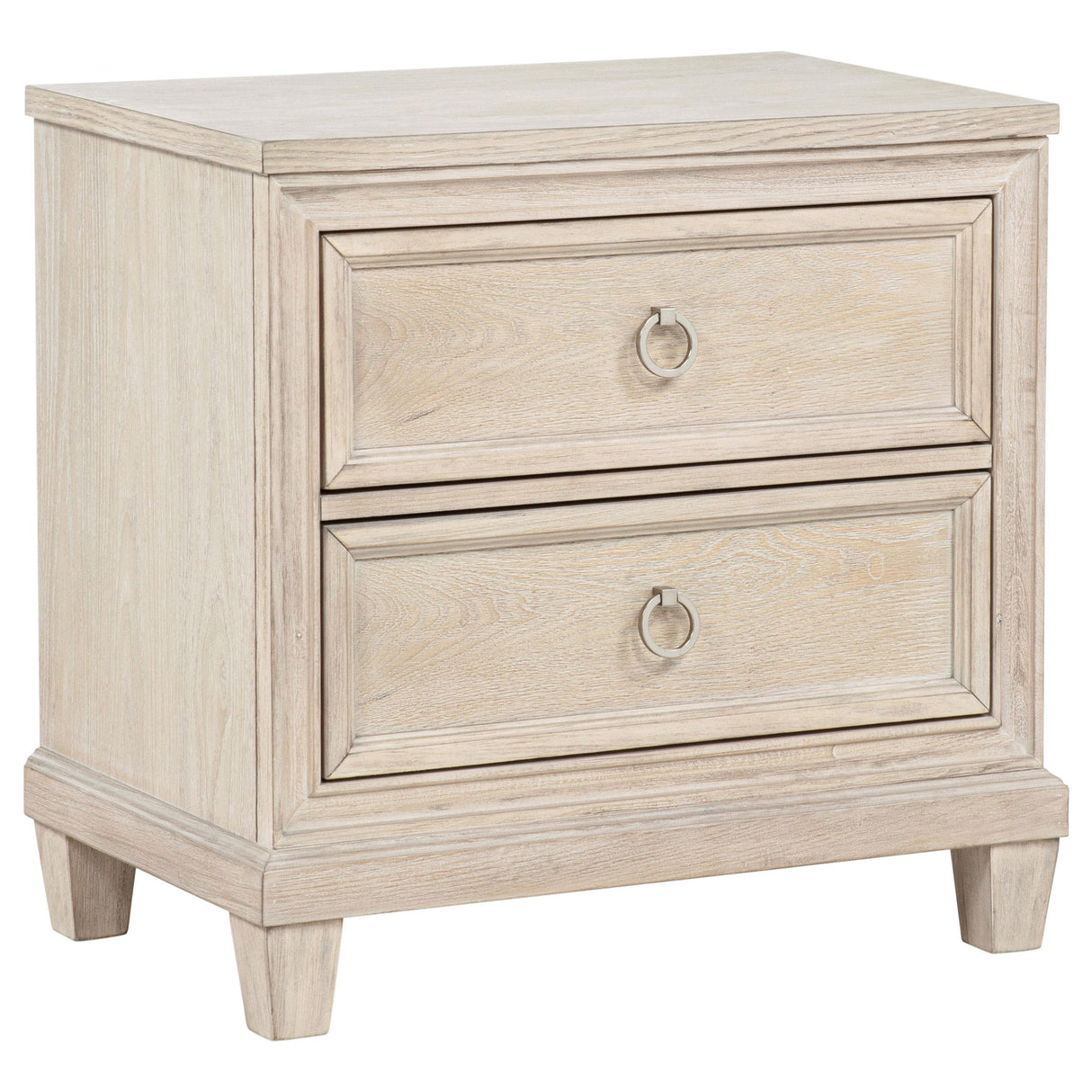  Coaster Furniture Pembroke 215922 2-drawer Nightstand Bedside Table - Washed Oak IMAGE 1