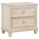  Coaster Furniture Pembroke 215922 2-drawer Nightstand Bedside Table - Washed Oak IMAGE 1