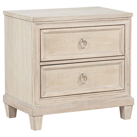  Coaster Furniture Pembroke 215922 2-drawer Nightstand Bedside Table - Washed Oak IMAGE 1