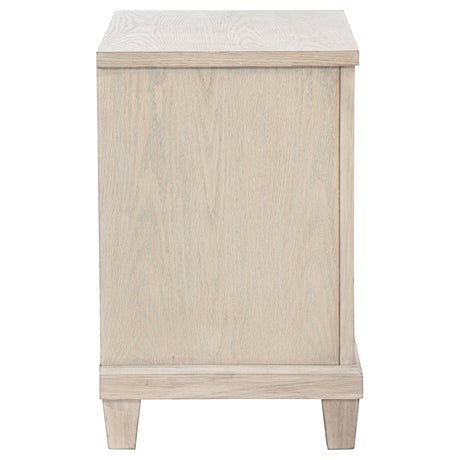  Coaster Furniture Pembroke 215922 2-drawer Nightstand Bedside Table - Washed Oak IMAGE 2
