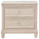  Coaster Furniture Pembroke 215922 2-drawer Nightstand Bedside Table - Washed Oak IMAGE 6