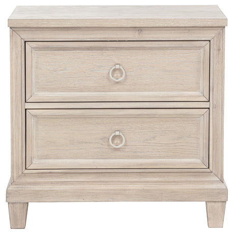  Coaster Furniture Pembroke 215922 2-drawer Nightstand Bedside Table - Washed Oak IMAGE 6