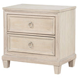  Coaster Furniture Pembroke 215922 2-drawer Nightstand Bedside Table - Washed Oak IMAGE 7