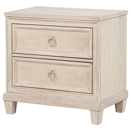  Coaster Furniture Pembroke 215922 2-drawer Nightstand Bedside Table - Washed Oak IMAGE 7