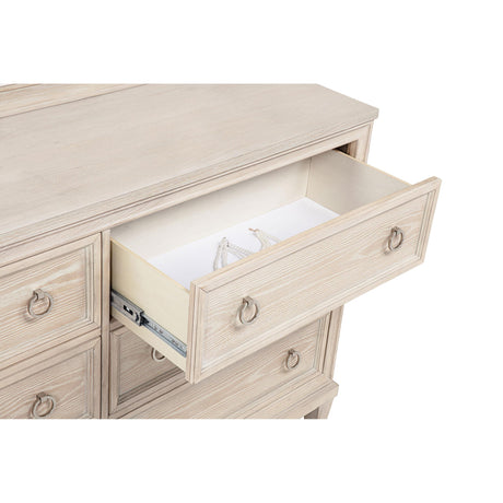  Coaster Furniture Pembroke 215923M 6-drawer Bedroom Dresser with Mirror - Washed Oak IMAGE 6