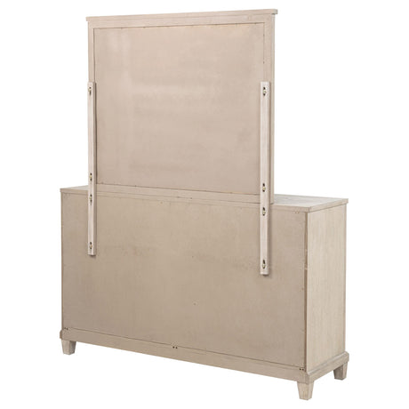  Coaster Furniture Pembroke 215923M 6-drawer Bedroom Dresser with Mirror - Washed Oak IMAGE 9