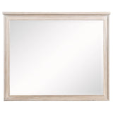  Coaster Furniture Pembroke 215924 Dresser Mirror - Washed Oak IMAGE 1