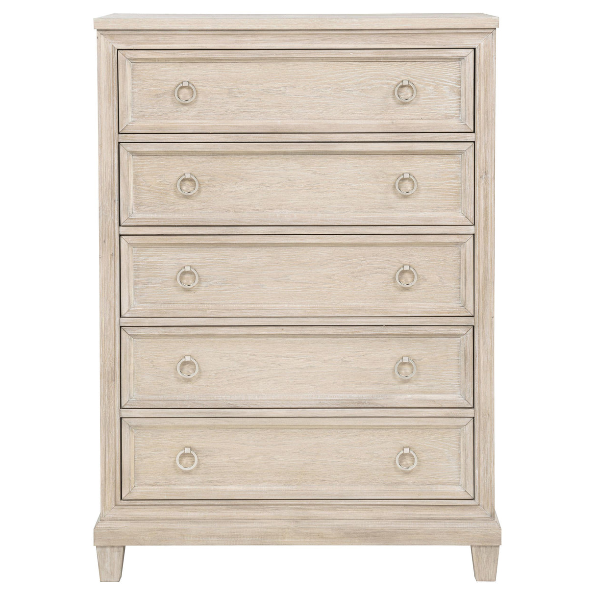  Coaster Furniture Pembroke 215925 5-drawer Chest - Washed Oak IMAGE 9