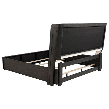  Coaster Furniture Leandro 222491KE 55-inch Eastern King Wingback Bed - Burnished Black IMAGE 7