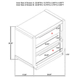  Coaster Furniture Leandro 222492 2-drawer LED Nightstand with USB - Burnished Black IMAGE 13
