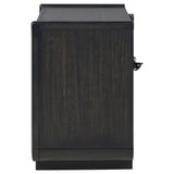  Coaster Furniture Leandro 222492 2-drawer LED Nightstand with USB - Burnished Black IMAGE 2