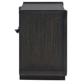  Coaster Furniture Leandro 222492 2-drawer LED Nightstand with USB - Burnished Black IMAGE 3