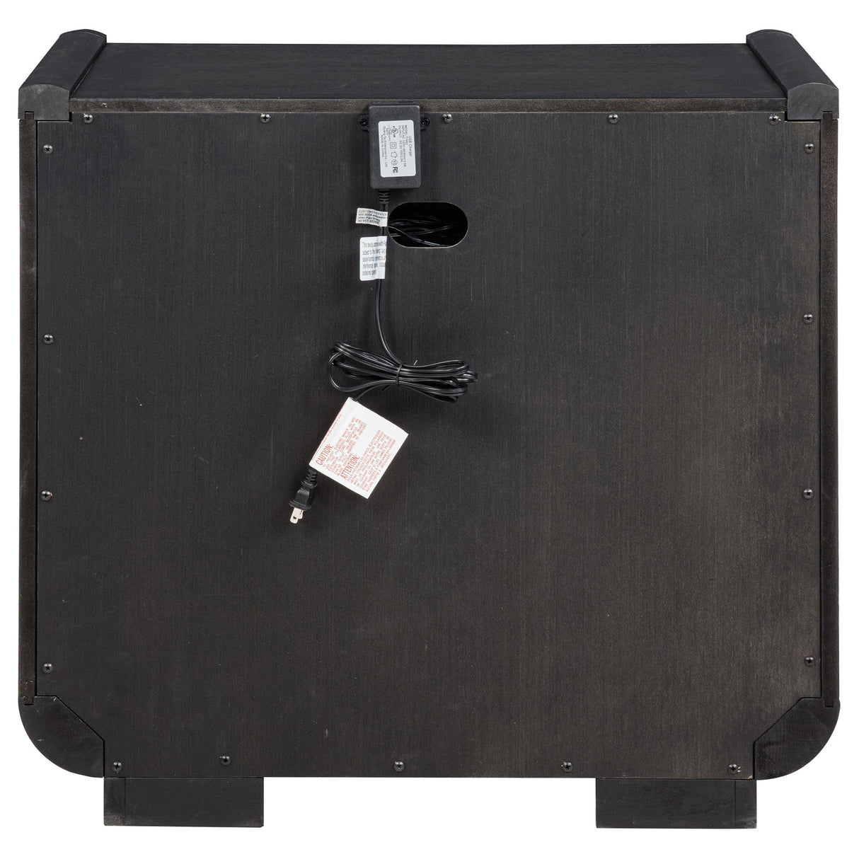  Coaster Furniture Leandro 222492 2-drawer LED Nightstand with USB - Burnished Black IMAGE 9