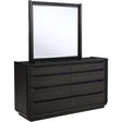 Coaster Furniture Leandro 222493M 8-drawer Bedroom Dresser with Mirror - Burnished Black IMAGE 1