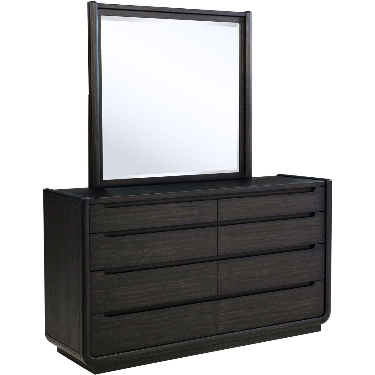  Coaster Furniture Leandro 222493M 8-drawer Bedroom Dresser with Mirror - Burnished Black IMAGE 1