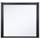  Coaster Furniture Leandro 222494 Dresser Mirror - Burnished Black IMAGE 1