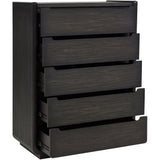  Coaster Furniture Leandro 222495 5-drawer Bedroom Chest - Burnished Black IMAGE 10