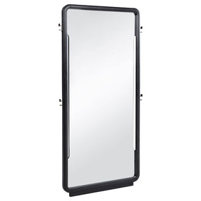  Coaster Furniture Leandro 222498 76-inch Full Length Floor Mirror - Burnished Black IMAGE 1
