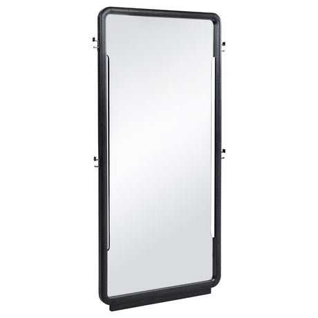  Coaster Furniture Leandro 222498 76-inch Full Length Floor Mirror - Burnished Black IMAGE 1