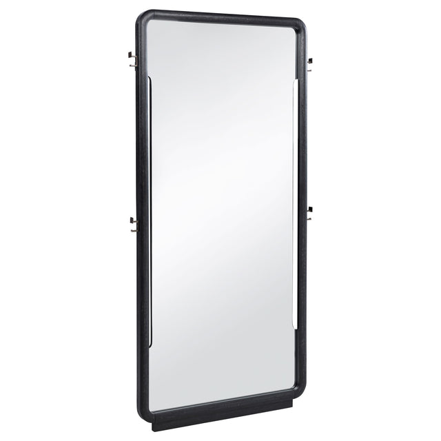  Coaster Furniture Leandro 222498 76-inch Full Length Floor Mirror - Burnished Black IMAGE 1