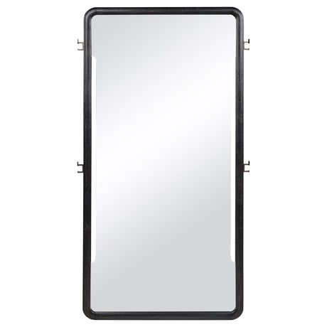  Coaster Furniture Leandro 222498 76-inch Full Length Floor Mirror - Burnished Black IMAGE 2