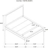  Coaster Furniture Solano 222521KW 55-inch California King Panel Bed - Weathered Mango IMAGE 12
