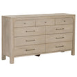  Coaster Furniture Solano 222523 9-drawer Bedroom Dresser Cabinet - Weathered Mango IMAGE 1