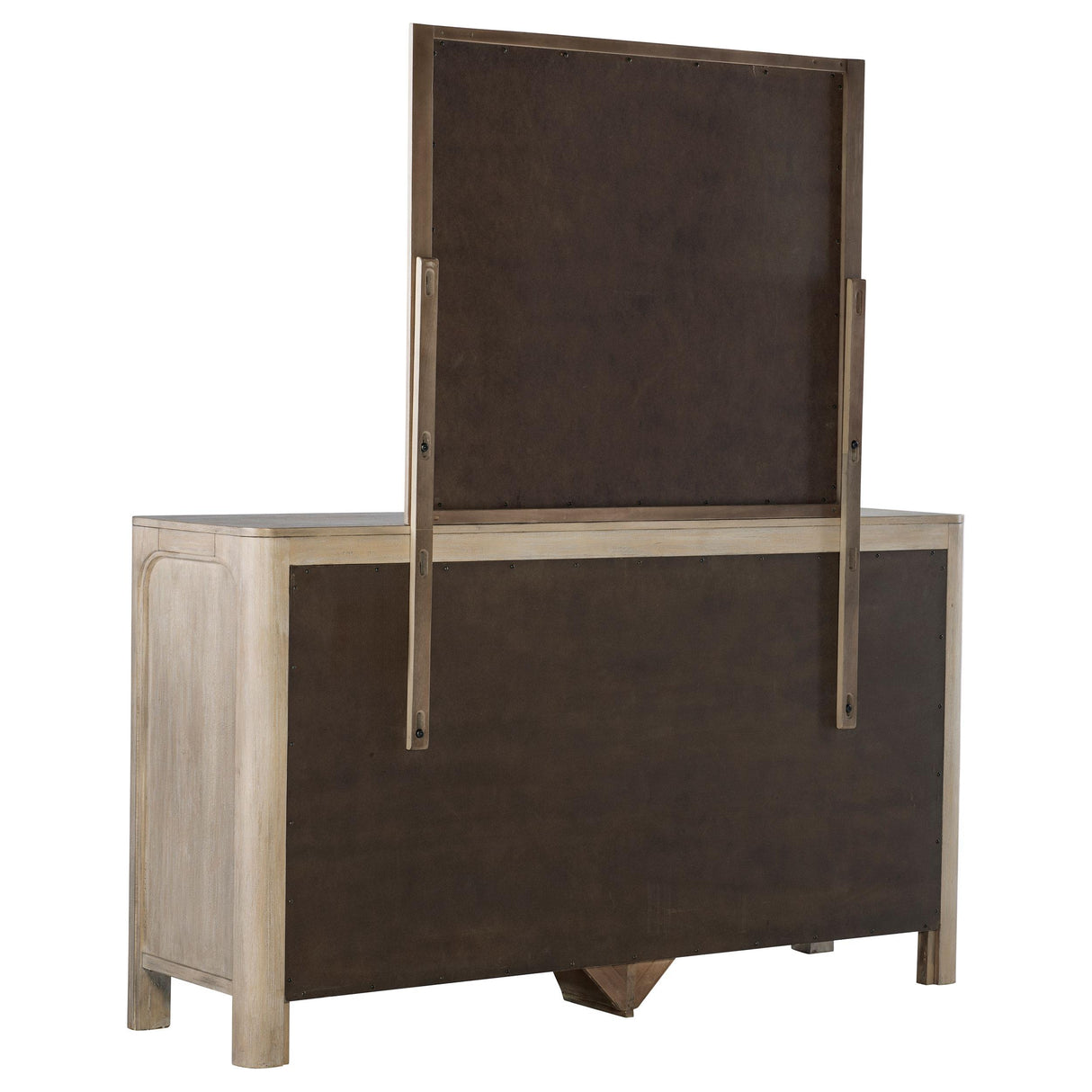  Coaster Furniture Solano 222523M 9-drawer Bedroom Dresser with Mirror - Weathered Mango IMAGE 2