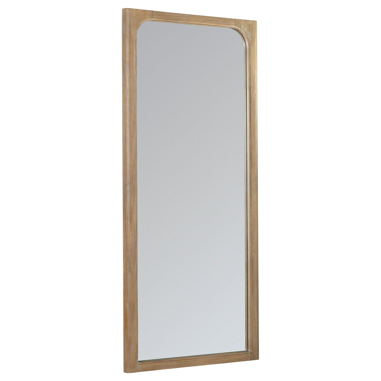  Coaster Furniture Solano 222528 80-inch Full Length Floor Mirror - Weathered Mango IMAGE 2