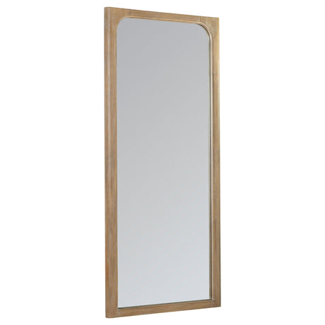  Coaster Furniture Solano 222528 80-inch Full Length Floor Mirror - Weathered Mango IMAGE 2