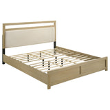  Coaster Furniture Hendricks 222651KE Eastern King Panel Headboard Platform Bed - Light Oak IMAGE 1