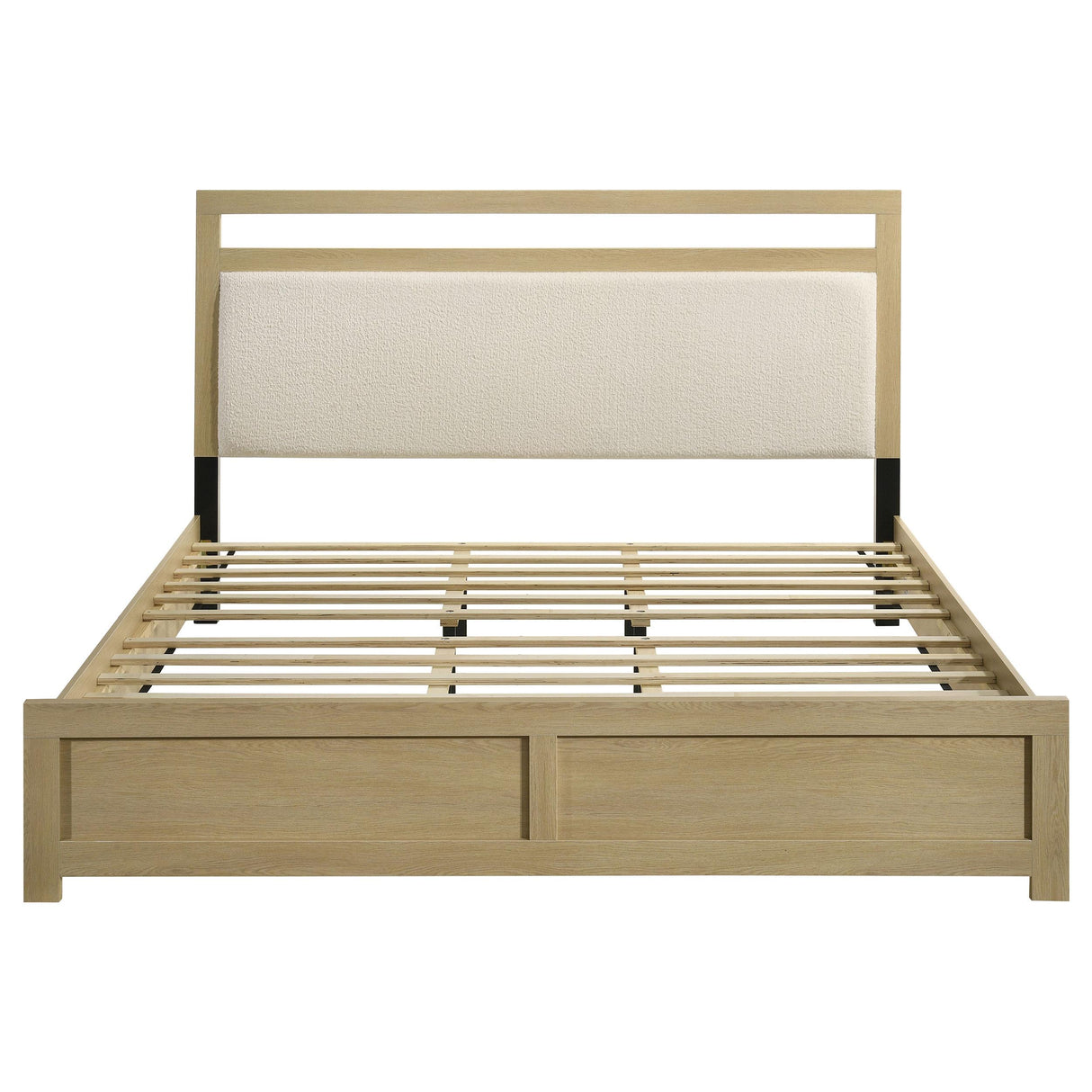 Coaster Furniture Hendricks 222651KE Eastern King Panel Headboard Platform Bed - Light Oak IMAGE 11