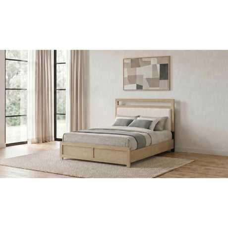 Coaster Furniture Hendricks 222651Q Queen Panel Headboard Platform Bed - Light Oak IMAGE 3