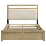  Coaster Furniture Hendricks 222651Q Queen Panel Headboard Platform Bed - Light Oak IMAGE 7