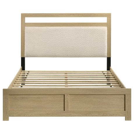  Coaster Furniture Hendricks 222651Q Queen Panel Headboard Platform Bed - Light Oak IMAGE 7