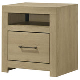  Coaster Furniture Hendricks 222652 1-drawer Nightstand Bedside Table with Cubby - Light Oak IMAGE 8
