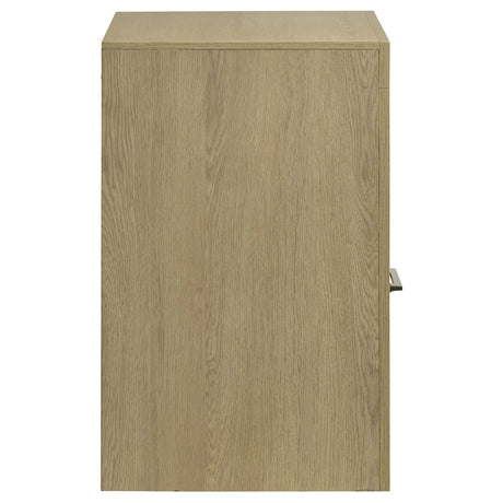  Coaster Furniture Hendricks 222652 1-drawer Nightstand Bedside Table with Cubby - Light Oak IMAGE 9
