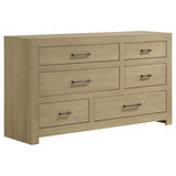  Coaster Furniture Hendricks 222653 6-drawer Bedroom Dresser Storage Cabinet - Light Oak IMAGE 1