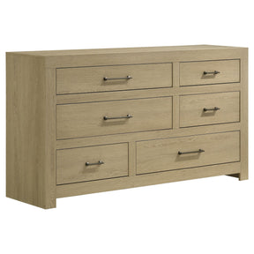  Coaster Furniture Hendricks 222653 6-drawer Bedroom Dresser Storage Cabinet - Light Oak IMAGE 1