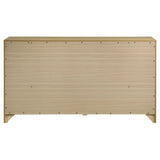  Coaster Furniture Hendricks 222653 6-drawer Bedroom Dresser Storage Cabinet - Light Oak IMAGE 5
